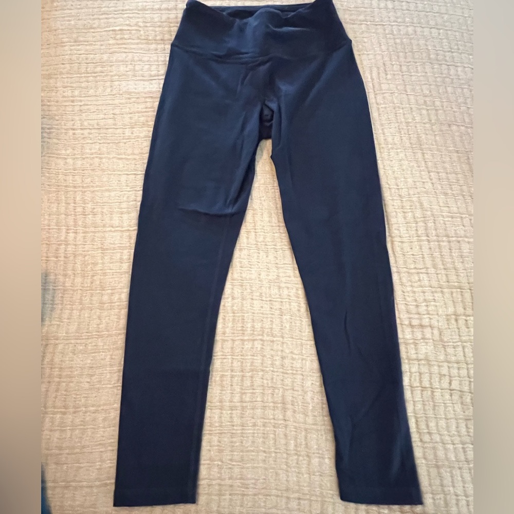 Prana, navy full length leggings, size small